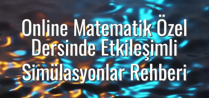 Online Matematik Özel Dersinde Etkileşimli Simülasyonlar Rehberi